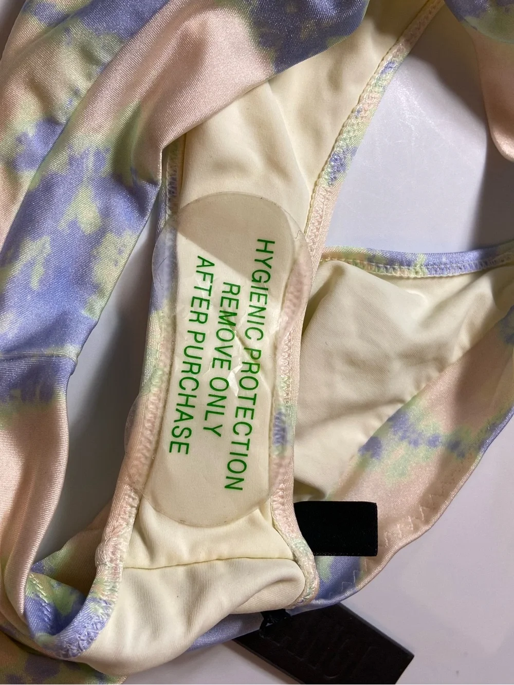 NWT New Triangl Swimwear Pastel Tie-Dye Bikini Bottoms Large L